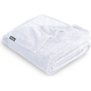 Bare hjemmet tekstureret fleece mikroplush tæppe - kast rejse tæppe - let tæppe til senge sofa sofa camping og rejse - ultra blødt varmt tæppe (k