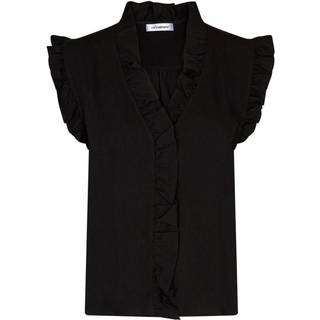 Co'couture Suedacc Frill Top Toppe & T-Shirts 35213 Black (SMALL)