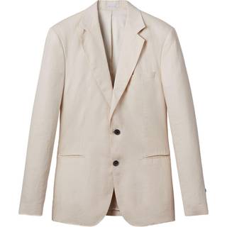 Reiss Reiss Stone Kin Single-Breasted Linen Suit Blazer Slim Fit
