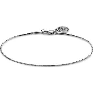 Essentials | 1 mm Sølvfarvet Rektangulært Box Chain Armbånd