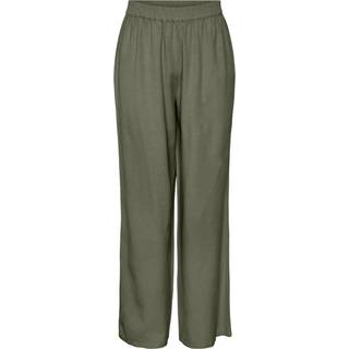 Pieces - Grøn - Pcmilano Hw Wide Pant - XS/32