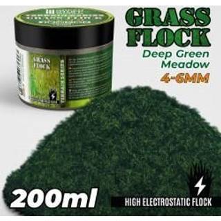 Static Grass Flock 4-6mm - DEEP GREEN MEADOW - 200 ml