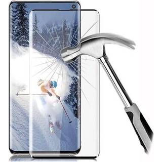 Samsung Galaxy S10 Full Cover Skærmbeskyttelse Hærdet Glas - 9H - Sort Kant