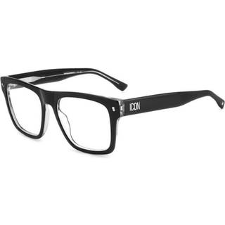 Dsquared2 Mand ICON 0018 7C5 Optiske stel Acetat Krystal/Sort Firkantet