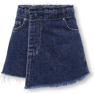 Kogviola Loose Fit Denim-nederdel