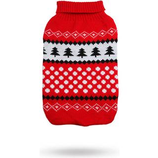 Strikket Julesweater Snowball - Størrelse 30