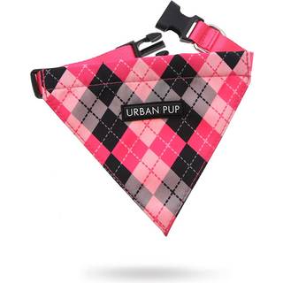 Urban Pup Bandana - Pink Argyle / M
