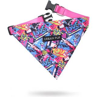 Urban Pup Bandana - Pink Graffiti / M