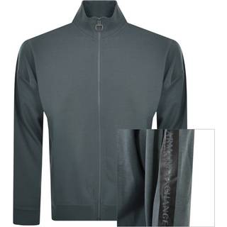 Armani Exchange Full Zip Logo Sweatshirt Blue