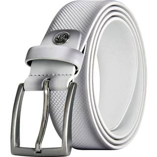 Lindenmann Herren Gürtel weiß Leder geprägt