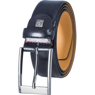 Pierre Cardin Herren Gürtel schwarz Glattleder