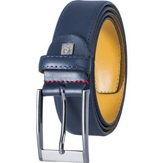 Pierre Cardin Herren Gürtel blau Glattleder