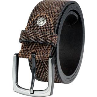 Lindenmann Herren Gürtel braun Leder geprägt