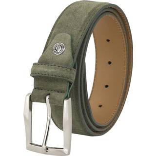 Lindenmann Herren Gürtel grün Veloursleder