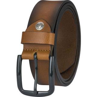 Lindenmann Herren Gürtel braun Leder geprägt
