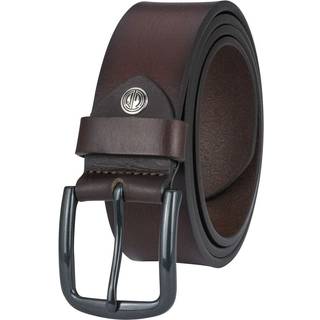 Lindenmann Herren Gürtel braun Leder geprägt