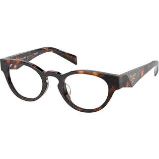 Prada Kvinde PR A11VD 14L1O1 Optiske stel Acetat Skildpadde Transparent Rund Normal