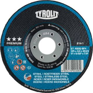 Skrubskive Premium 27E ø178×8 A24Q-BFX