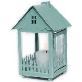 Metalhus til lys turkisblåt