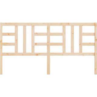Sengegærde 81X4X100 Cm Massivt Fyrretræ - Naturfarvet / 206 x 100 cm
