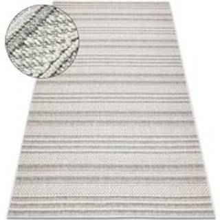 Tæppe JERSEY 19233 grå - Linjer, strukturell, loop BOHO 240x330 cm