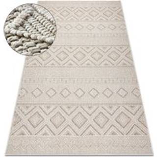 Tæppe JERSEY 19234 beige - Romber, strukturell, loop BOHO 200x290 cm