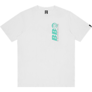 BILLIONAIRE BOYS CLUB BB ASTRO REPEAT LOGO TEE HVID/BLÅ - Small