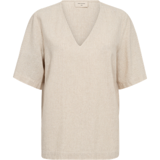 Freequent Lava Bluse Taupe Off White-S