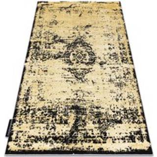 Tæppe DE LUXE moderne 2083 Pynt vintage vasket - Strukturelle guld / grå 120x170 cm