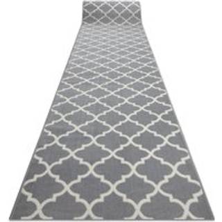 Fortovet BCF MORAD Trelis Marokkansk kløver grå / fløde 120 cm 120x470 cm