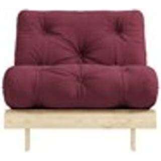 Roots 90 Sovesofa Fra Karup Design i Massiv FSC Fyrretræ | Japandi - Klar lak - 710 Bordeaux