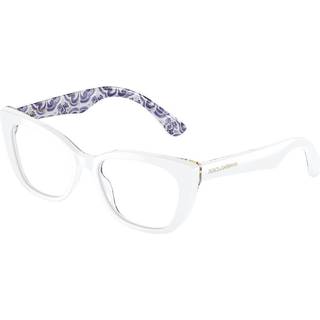 Dolce & Gabbana DX3357 Børn 3371 49 Briller Børn Hvid - White On Blue Majolica Print - 49mm