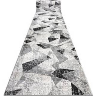 Fortovet moderne TULS 51211 Geometrisk antracit 90 cm 90x980 cm