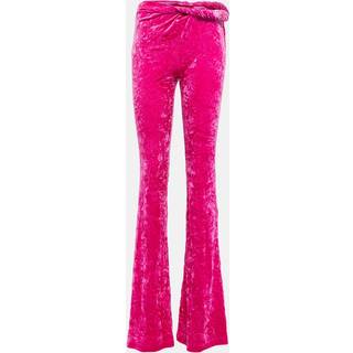 Versace Flared velvet pants - pink - S