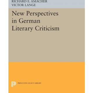 New Perspectives in German Literary Criticism
