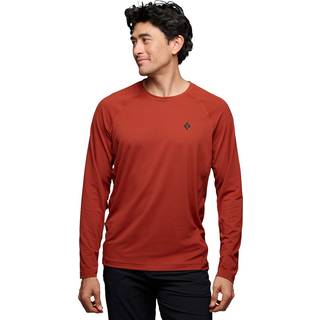 Black Diamond Alpenglow L/S Crew Longsleeve Herrer størrelse S farve rød