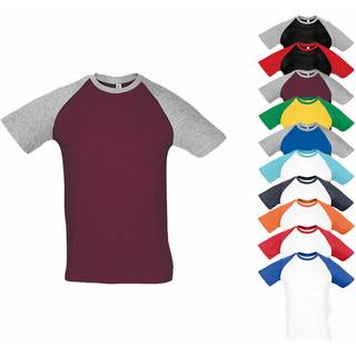 SOL´S L140 T-shirts Black / Grey Melange S