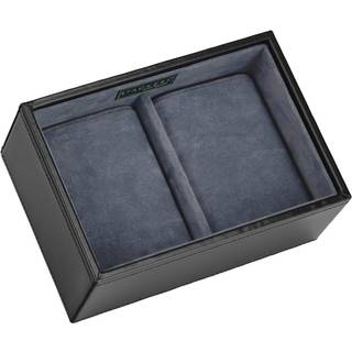 Smykkeskrin med plads til ure - Sort - 18cm x 12,5cm x 8cm - Adriana