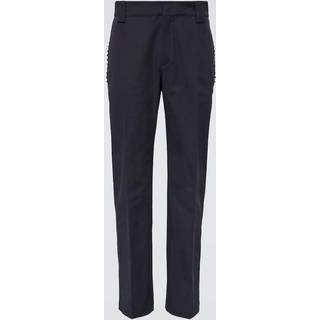 Valentino Rockstud canvas straight pants - blue - EU 54