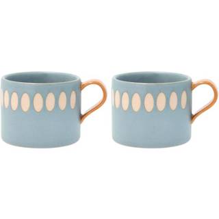 Styles Krus m/hank 2 stk. fra Villa Collection - Blå/Amber farve - Stentøj
