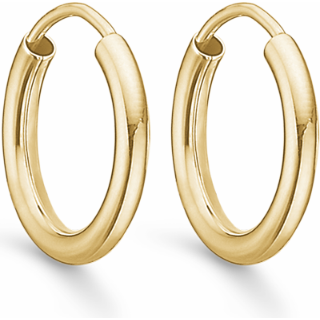 Støvring Design Creoler - 14 karat guld - 15 mm