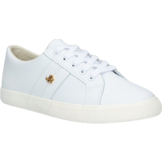 Lauren Ralph Lauren Lauren Ralph Lauren White Janson Logo Leather Trainers