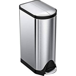 Pedal skraldespand, 30 L, rustfrit stål - simplehuman