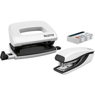 Leitz WOW Mini Hul/hæft sæt | 10 ark | Hvid