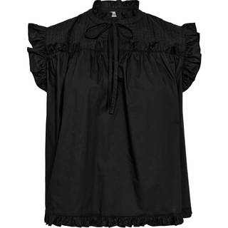 Co Couture PrimaCC Frill Tie Top Black 35485