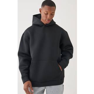 Mens Black Regular Fit Bonded Scuba Harrington Jacket