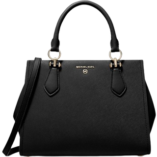 MK Marilyn Medium Saffiano Leather Satchel - Black - Michael Kors - ONE SIZE
