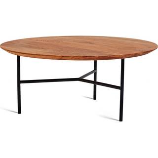 Mavis Tribeca Coffee Table 80 Cm Oiled Rustic Oak/black Ls - Sofabord Eg Sort - 1343D580