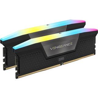 Corsair Vengeance RGB DDR5-6000 - 32GB - CL38 - Dual Channel (2 pcs) - Intel XMP - Sort med RGB