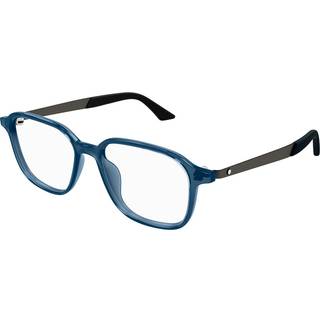 Montblanc MB0335OA Asian Fit 003 53 Briller Mænd Blue - Transparent Blue - 53mm